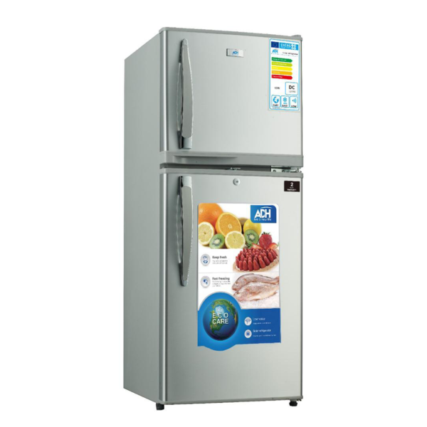 ADH 138 Liters Double Door Refrigerator – Silver