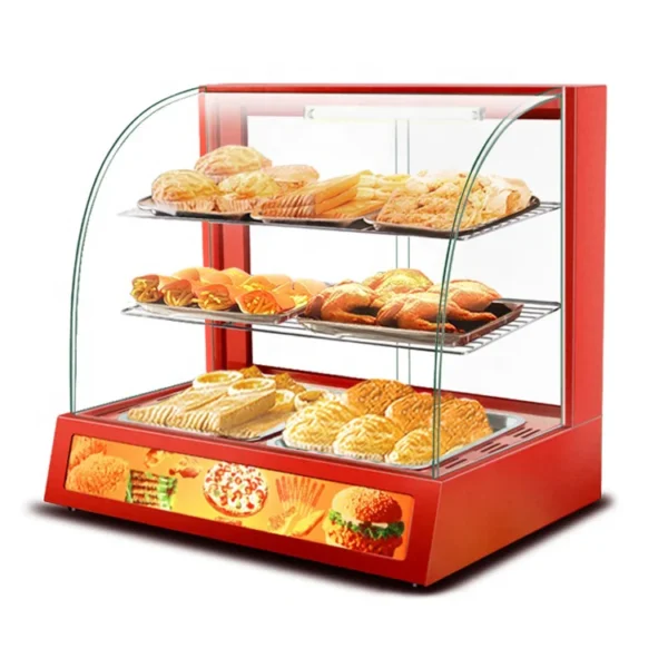 Commercial Electric Glass Display Food Warmer