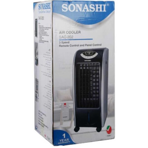 Sonashi Air Cooler Latest Technology 2023 Air Conditioner/ Humidifier With Mist - Black & Grey