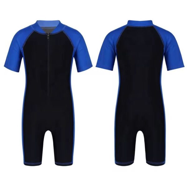 kids swim wear with a cap