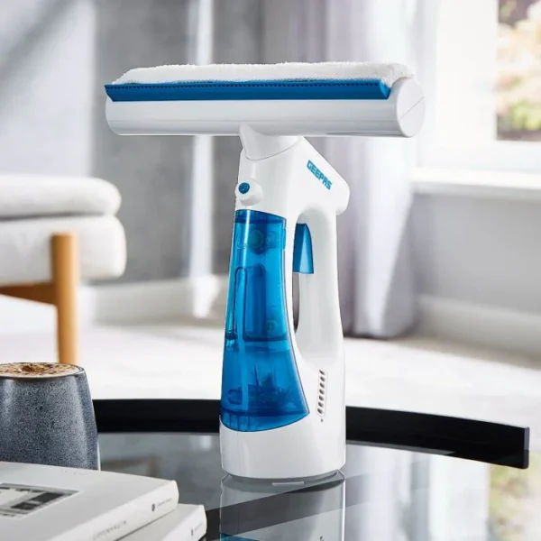 GEEPAS 3-in-1 Cordless Window Vacuum – Streak-Free Shine in Minutes | Lightweight, Fast Charging, 35min Runtime + Removable Water Tank